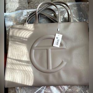 BNWT Telfar Large Grey Shopping Bag